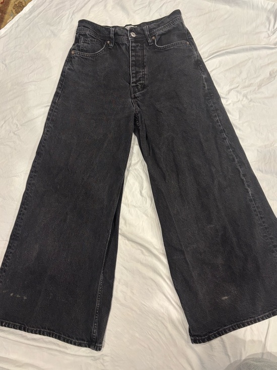 Free People Denim - Free People Black Wide Leg Jeans